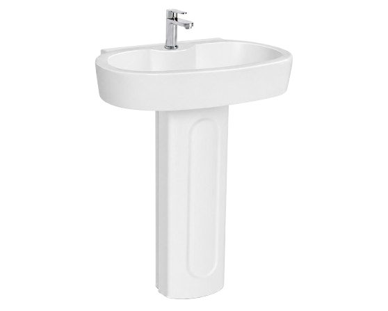 The One Piece Wash Basin is a stylish and space-saving bathroom fixture