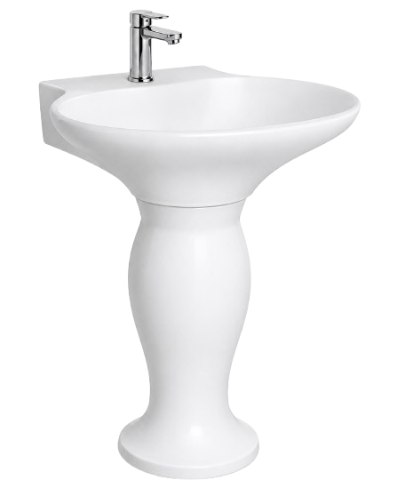 The One Piece Wash Basin is a stylish and space-saving bathroom fixture