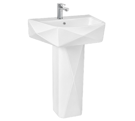The One Piece Wash Basin is a stylish and space-saving bathroom fixture