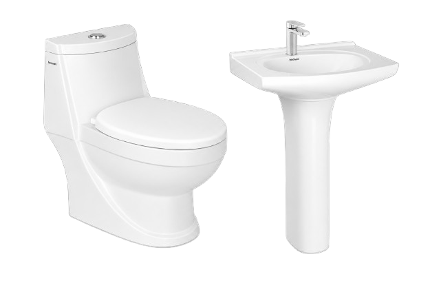 The Complete Set is a premium bathroom solution that combines a matching