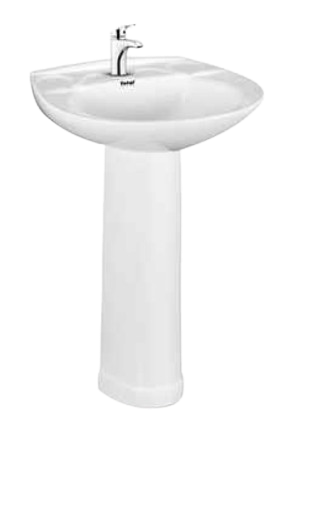 BASIN PEDESTAL TOTAL ONE is a stylish and space-saving bathroom fixture