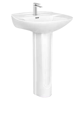 BASIN PEDESTAL TOTAL PLUS is a stylish and space-saving bathroom fixture